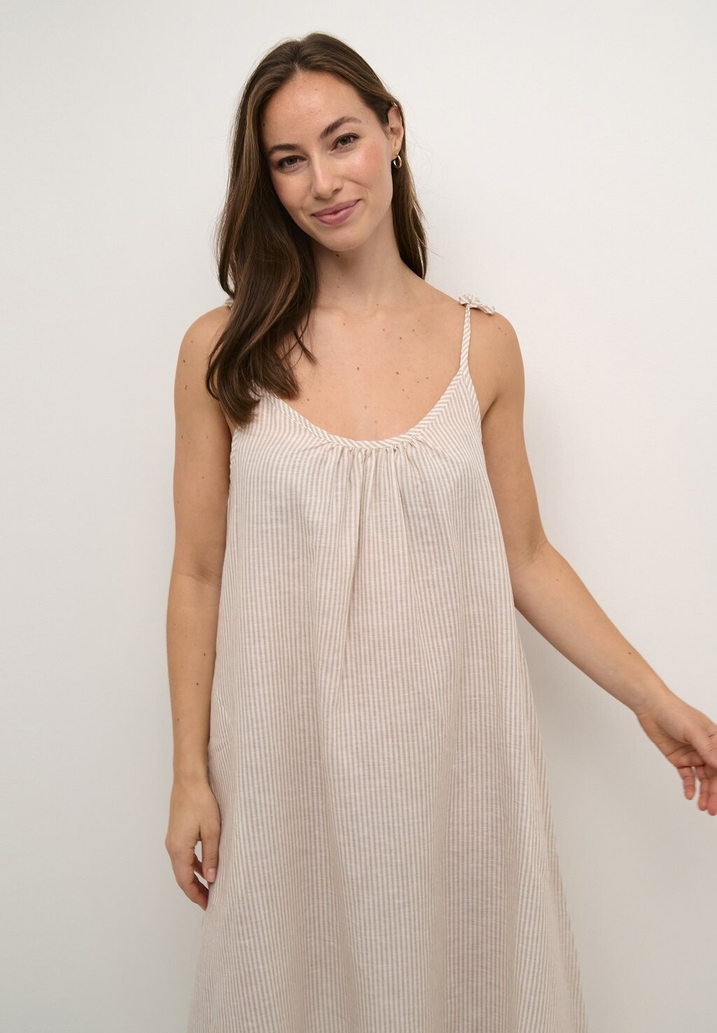 

Повседневное платье CUAZEMINA STRAP Culture, цвет Sand White Stripe