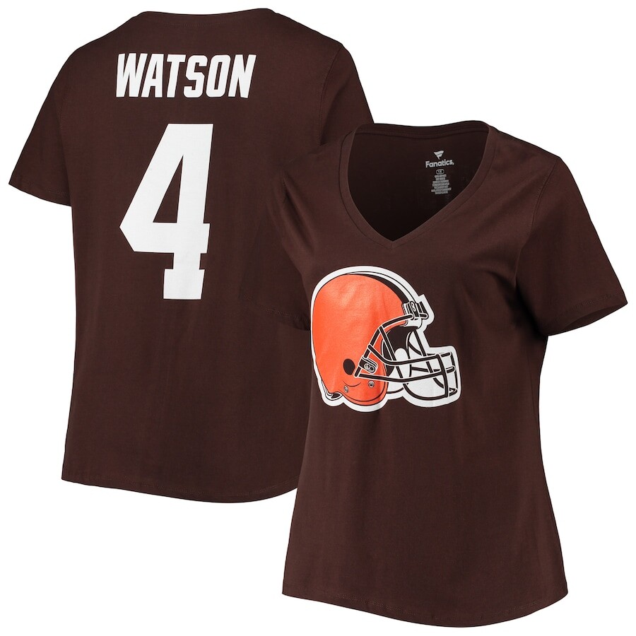 

Футболка с именем и номером Fanatics Branded Cleveland Browns, коричневый