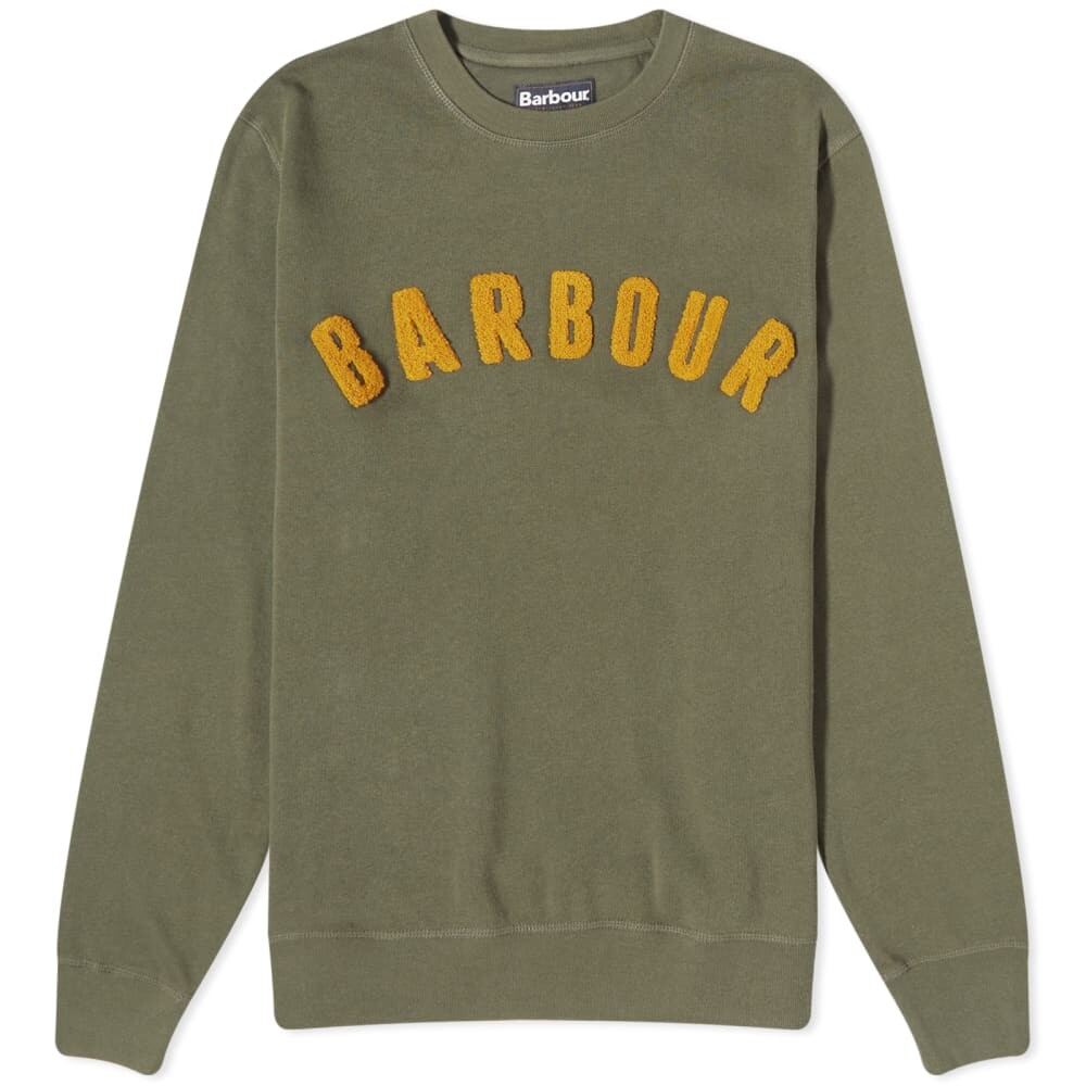 

Свитшот с круглым вырезом и логотипом Barbour Essential Prep, оливковый, Зеленый