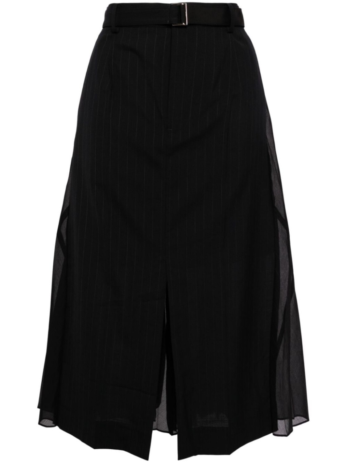 

Sacai юбка миди с поясом, черный