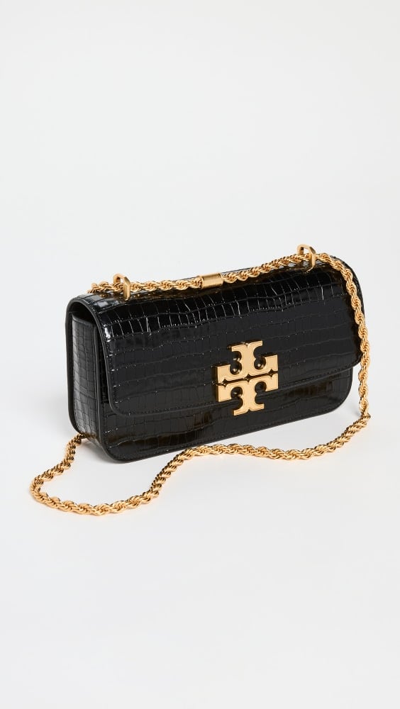 

Сумка через плечо Tory Burch Eleanor Embossed Small Convertible Shoulder, черный