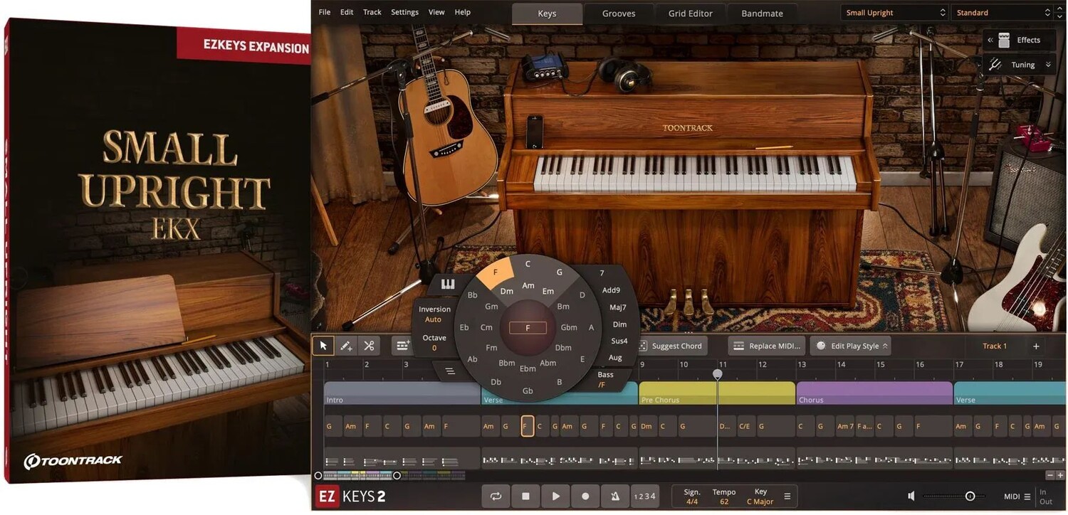 

Расширение Toontrack Small Upright EKX для EZkeys 2