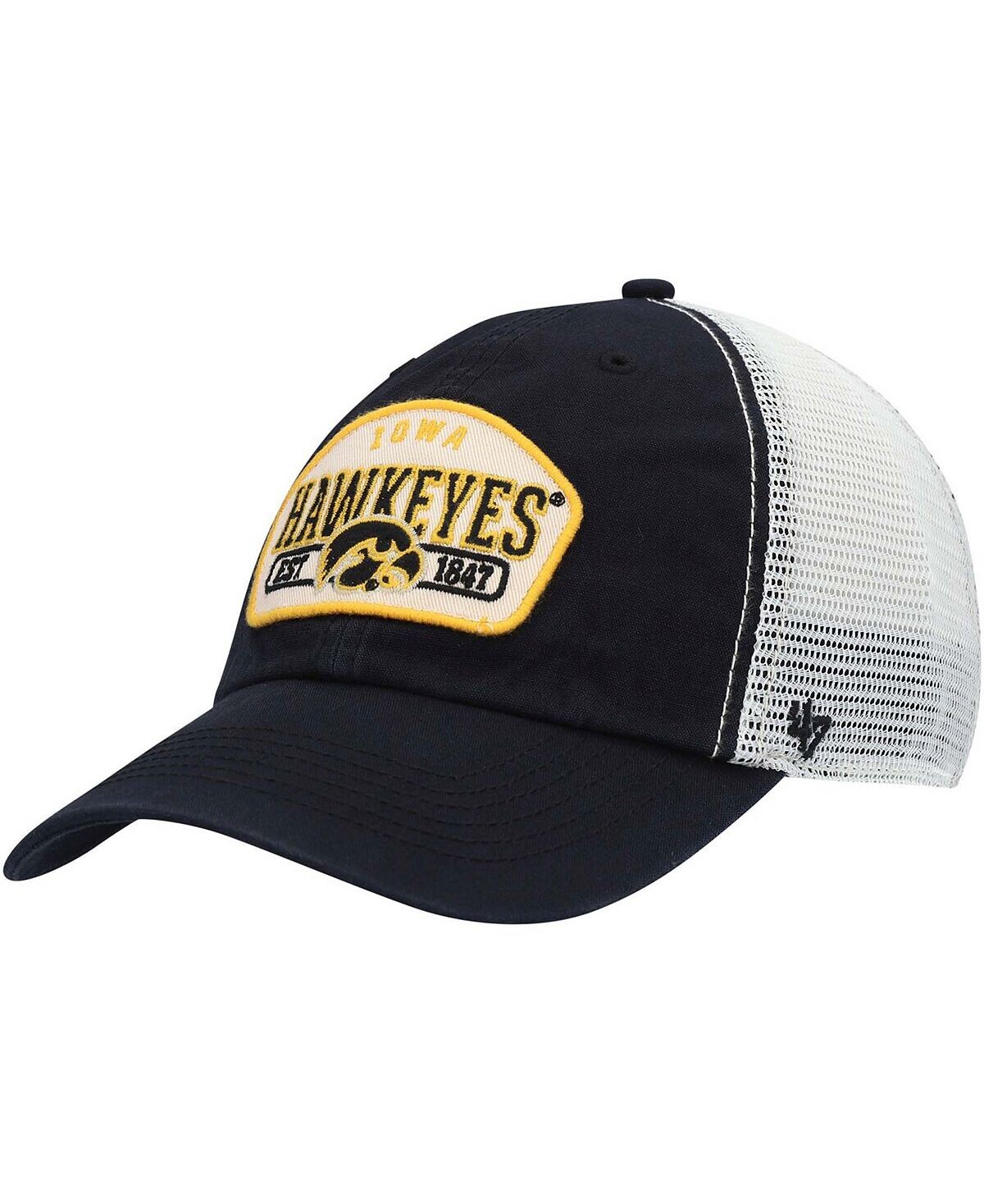 

Мужская черная кепка Iowa Hawkeyes Penwald Trucker Snapback '47 Brand