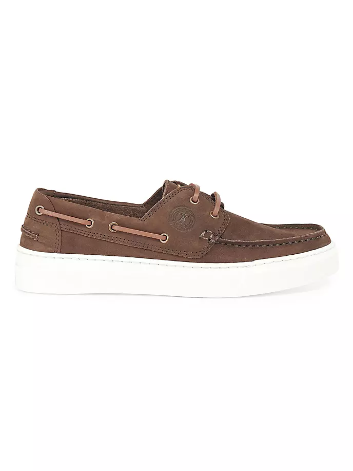 

Кожаные топсайдеры боцман Barbour, цвет dark brown