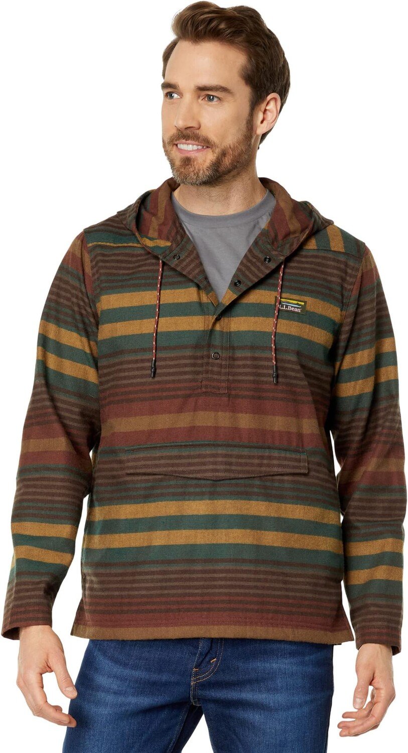 

Толстовка Katahdin Performance Flannel Anorak L.L.Bean, цвет Light Hickory