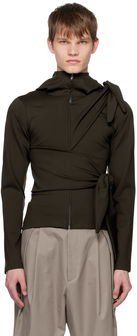 

Эксклюзивное худи цвета хаки SSENSE AARON ESH