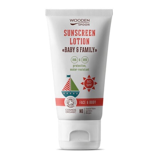 

Солнцезащитный лосьон для всей семьи Wooden Spoon SPF 50, 150 мл БИО