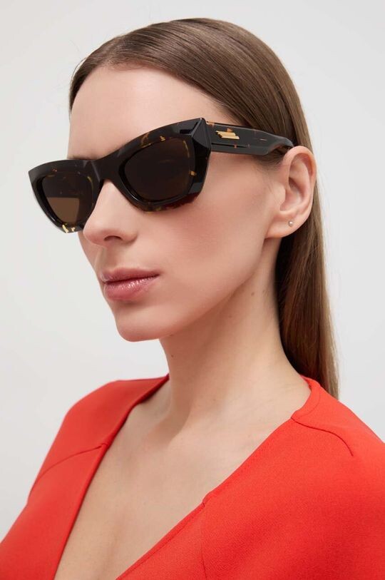 

Солнечные очки Bottega Veneta, коричневый