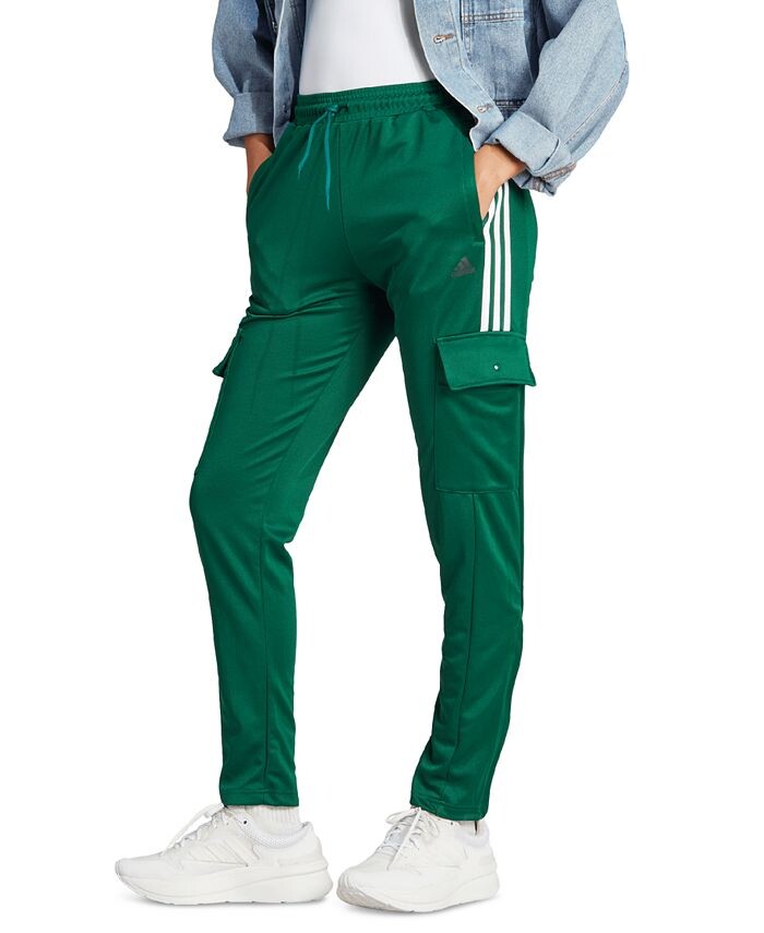 

Женские брюки-карго на кнопках Tiro adidas, зеленый