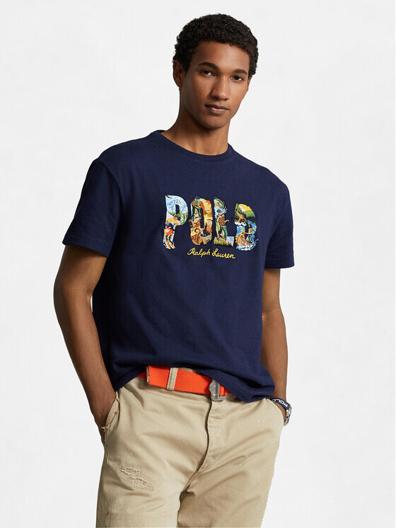 

Футболка классического кроя Polo Ralph Lauren, синий