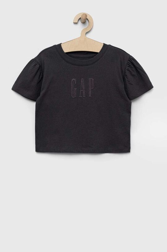 

Детская хлопковая футболка GAP, серый
