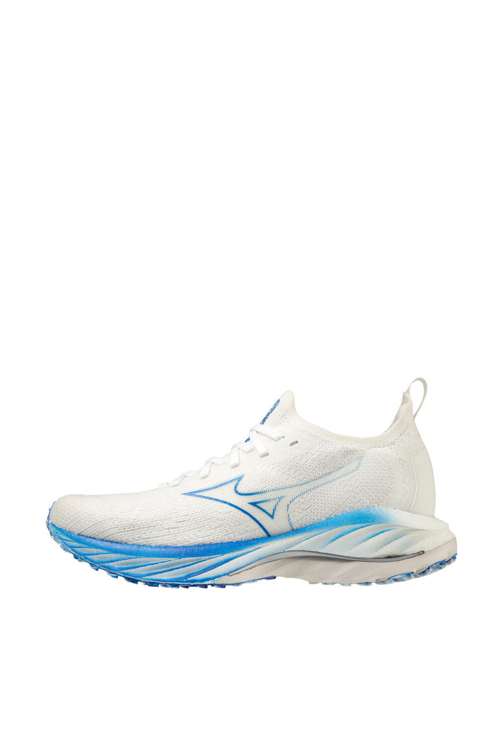 

Неокрашенные белые/мирно-синие кроссовки унисекс MIZUNO, белый, Синий