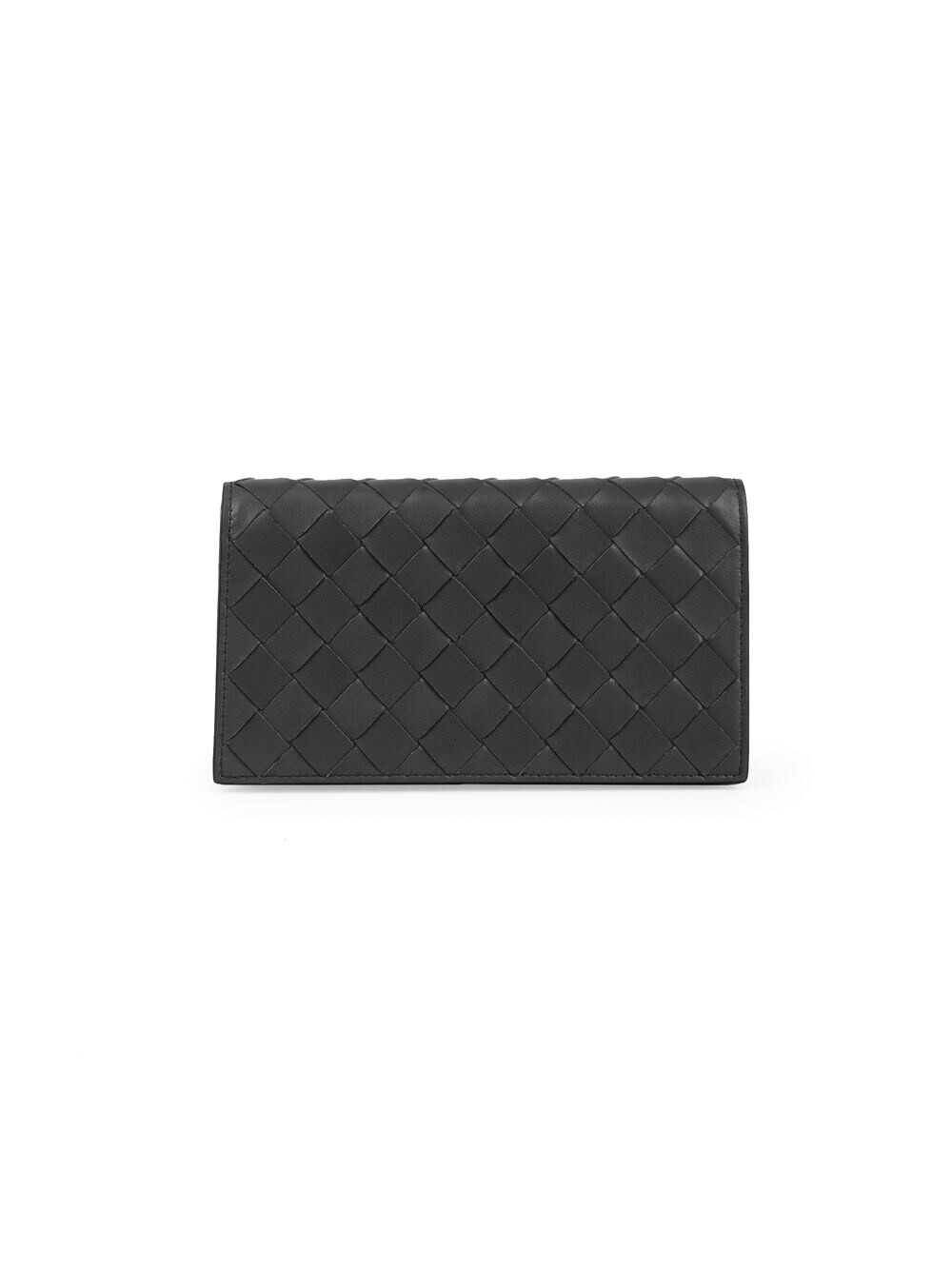 

Кожаный кошелек Bottega Veneta, черный