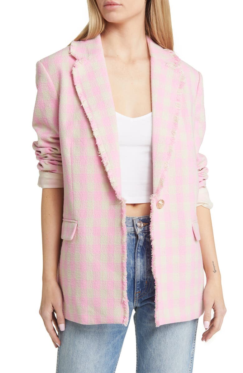 

Твидовый блейзер в клетку Bree Kae VERO MODA