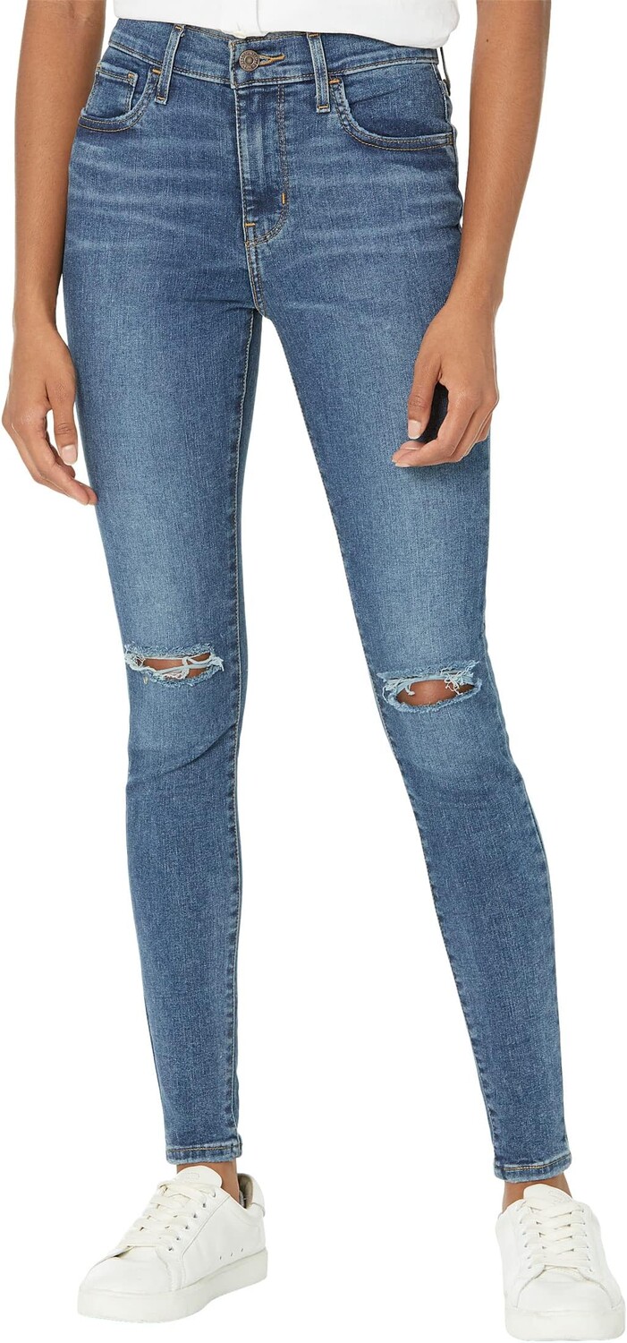 

Джинсы 720 High-Rise Super Skinny Levi's, цвет Dark Indigo Destructed