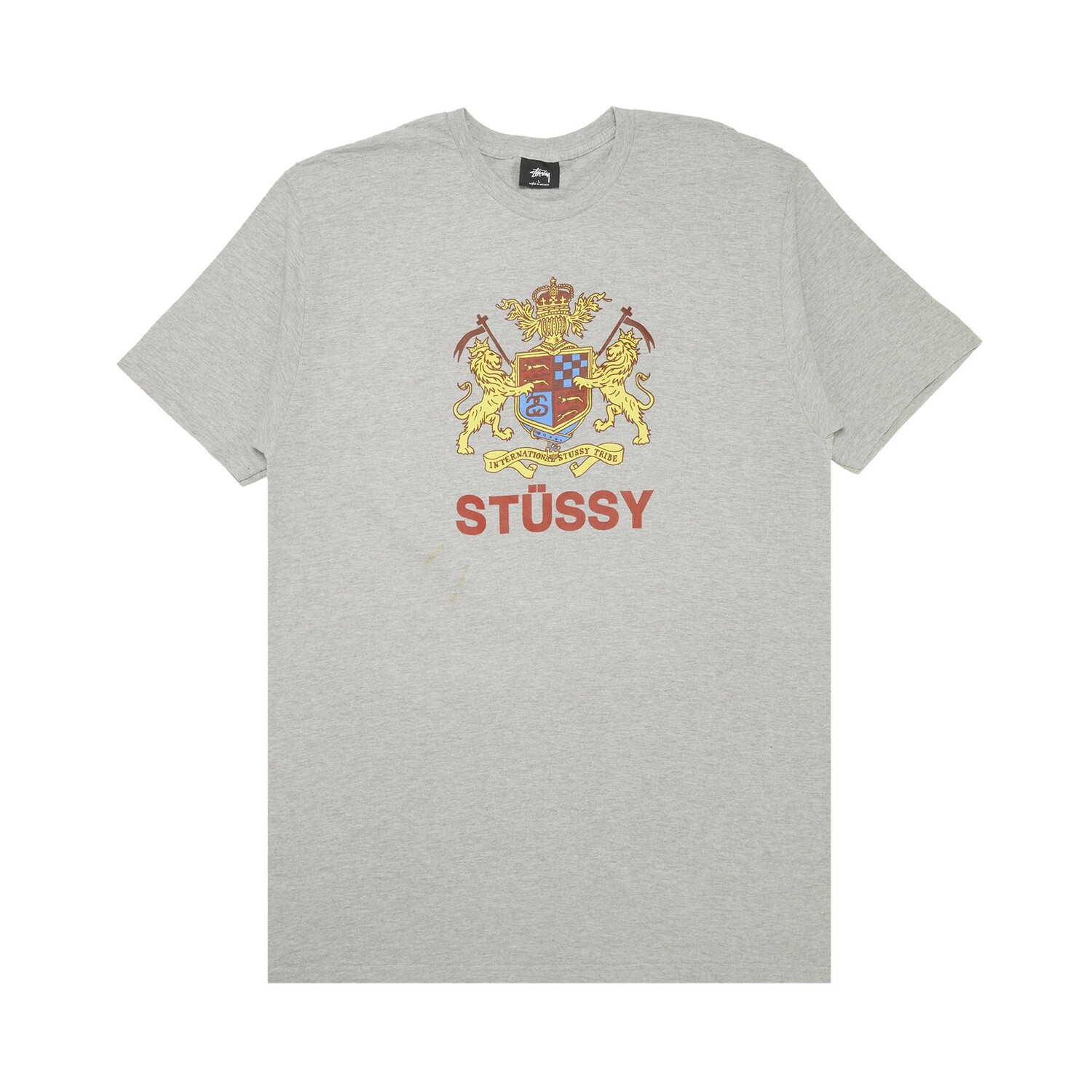 Футболка Stussy Lion Crest Grey Heather