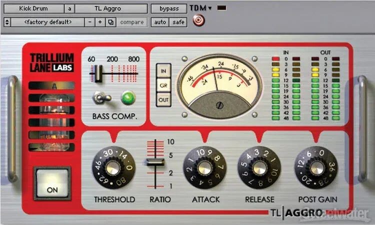 

Плагин сжатия Avid TL Aggro Vintage FET