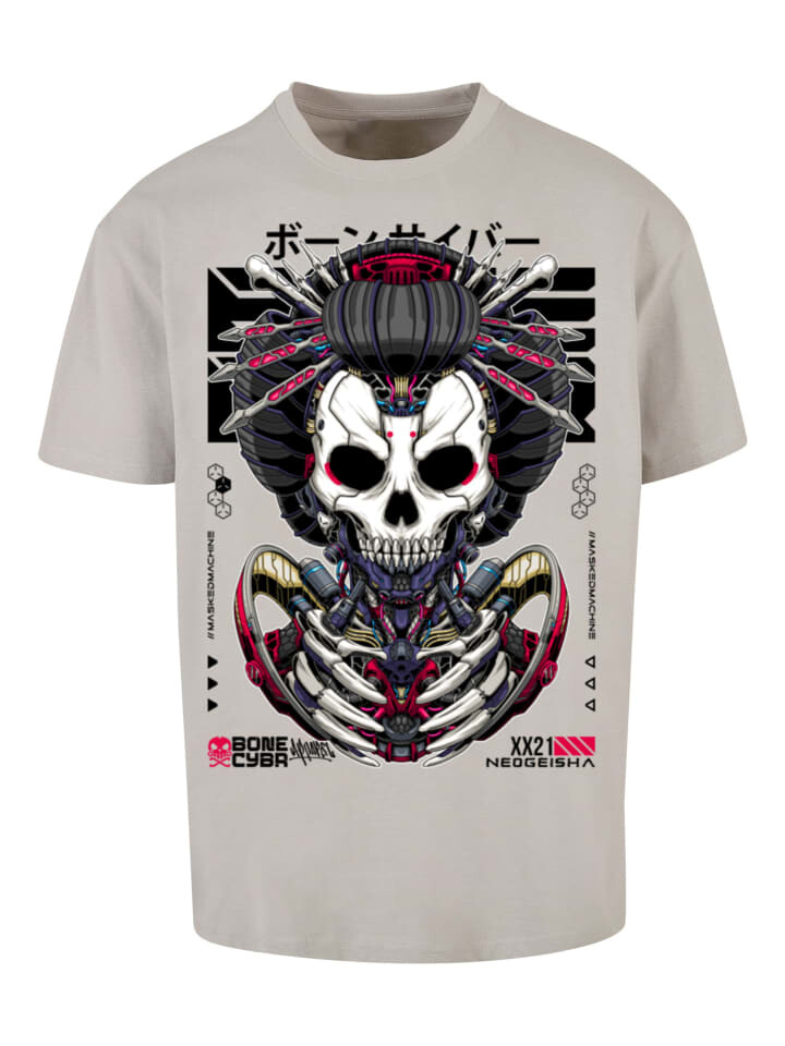 

Футболка F4NT4STIC Bone Cyber CYBERPUNK STYLES, цвет lightasphalt