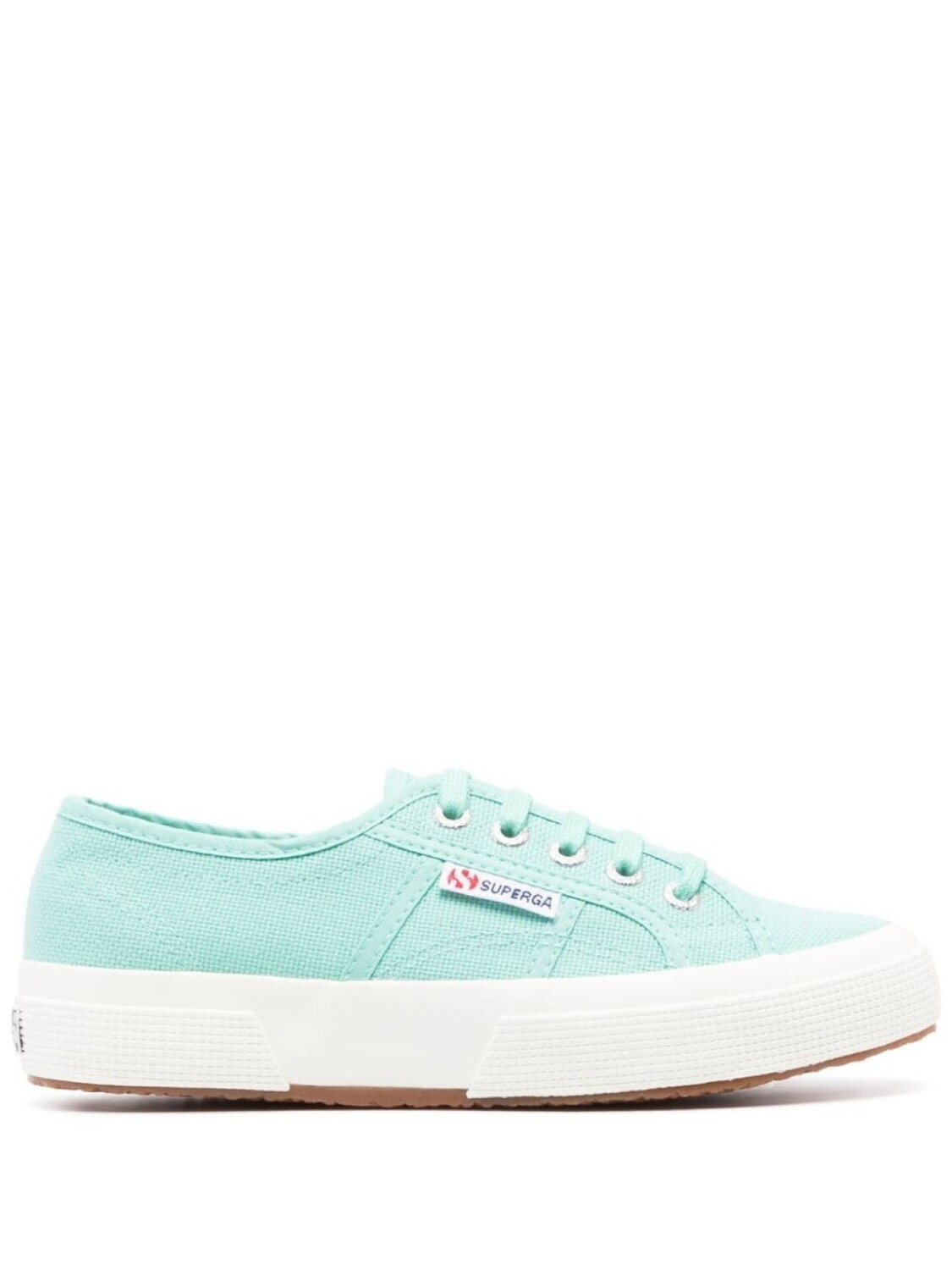 

Superga кеды с нашивкой-логотипом, зеленый