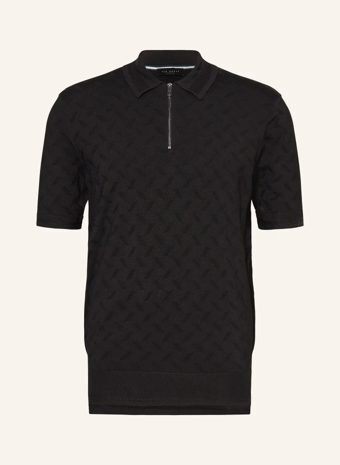 

Трикотажная рубашка-поло palton Ted Baker, черный