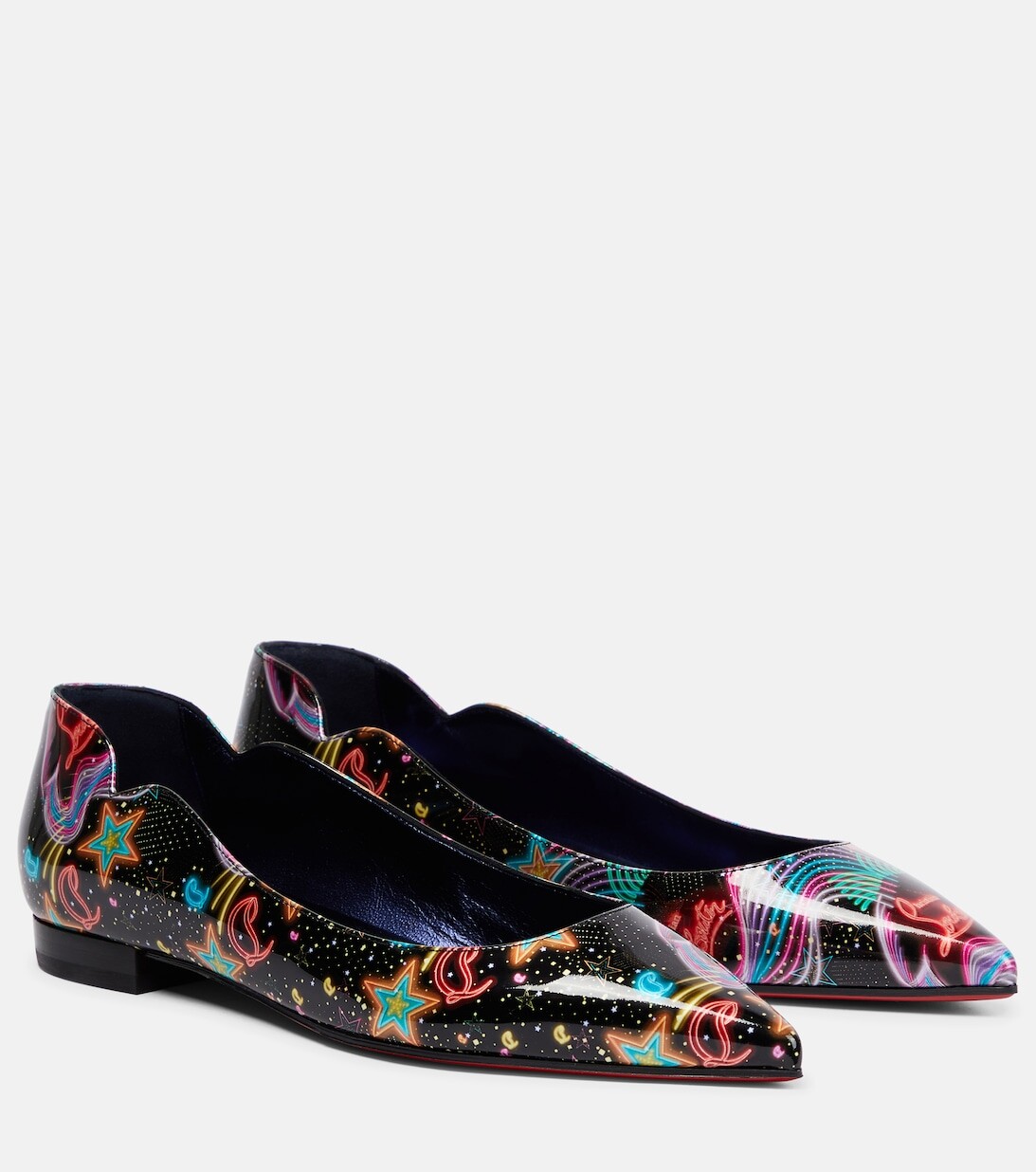 

Лакированные балетки с принтом Hot Chickita Christian Louboutin, разноцветный