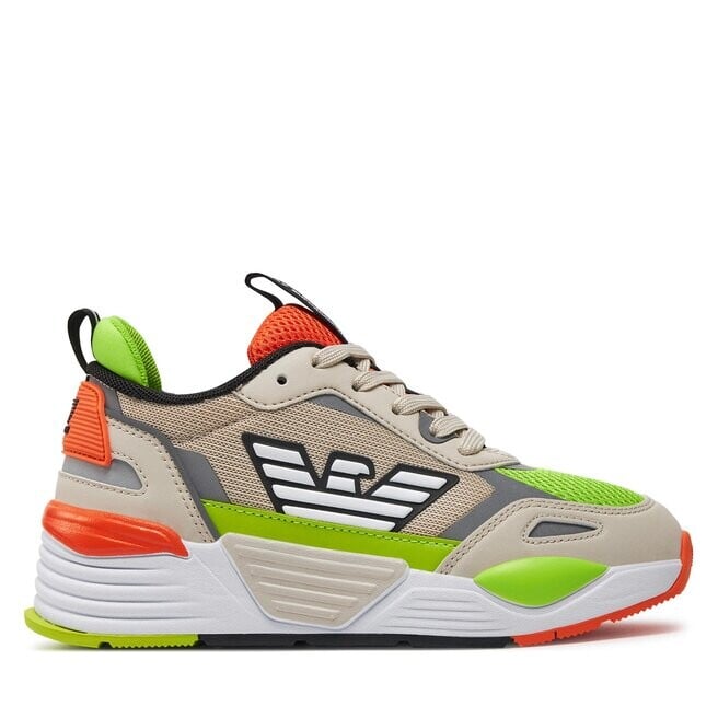 

Кроссовки EA7 Emporio Armani XSX108 XOT47 T516 Rainy D+Blk+Lime+Org, серый