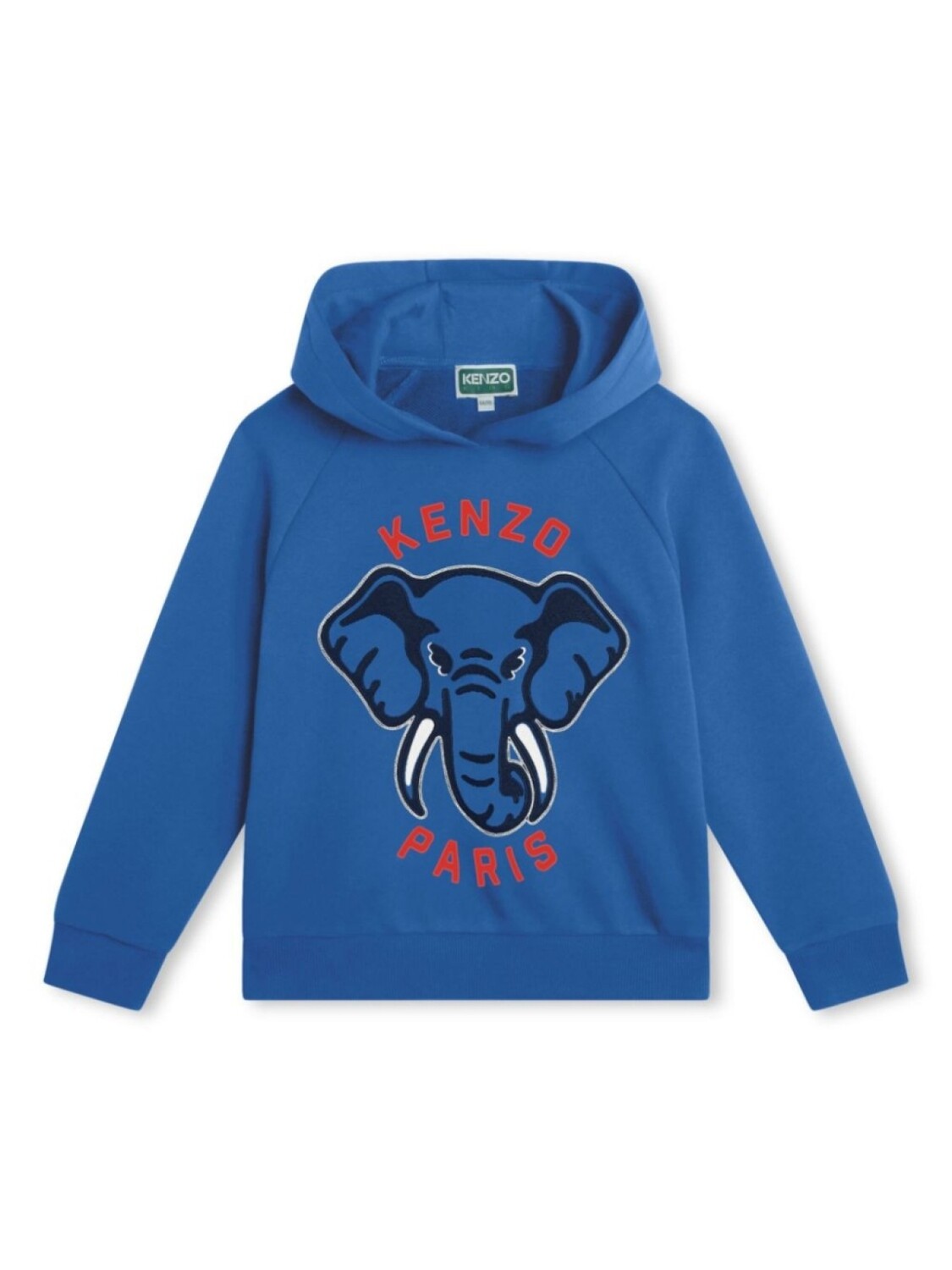 

Kenzo Kids худи с вышитым логотипом, синий
