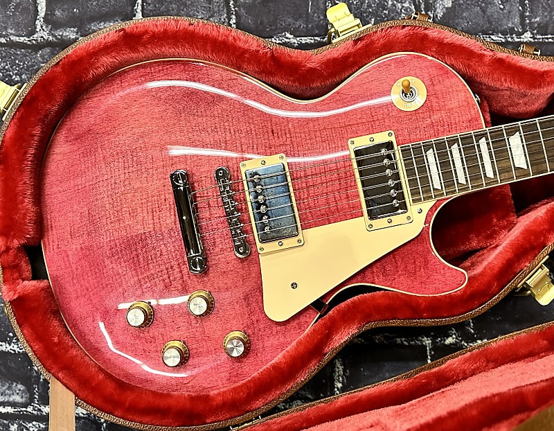 Электрогитара Gibson Les Paul Standard '60s Figured Top Fuchsia 2023 New Unplayed Auth Dlr 10lb 11oz #137
