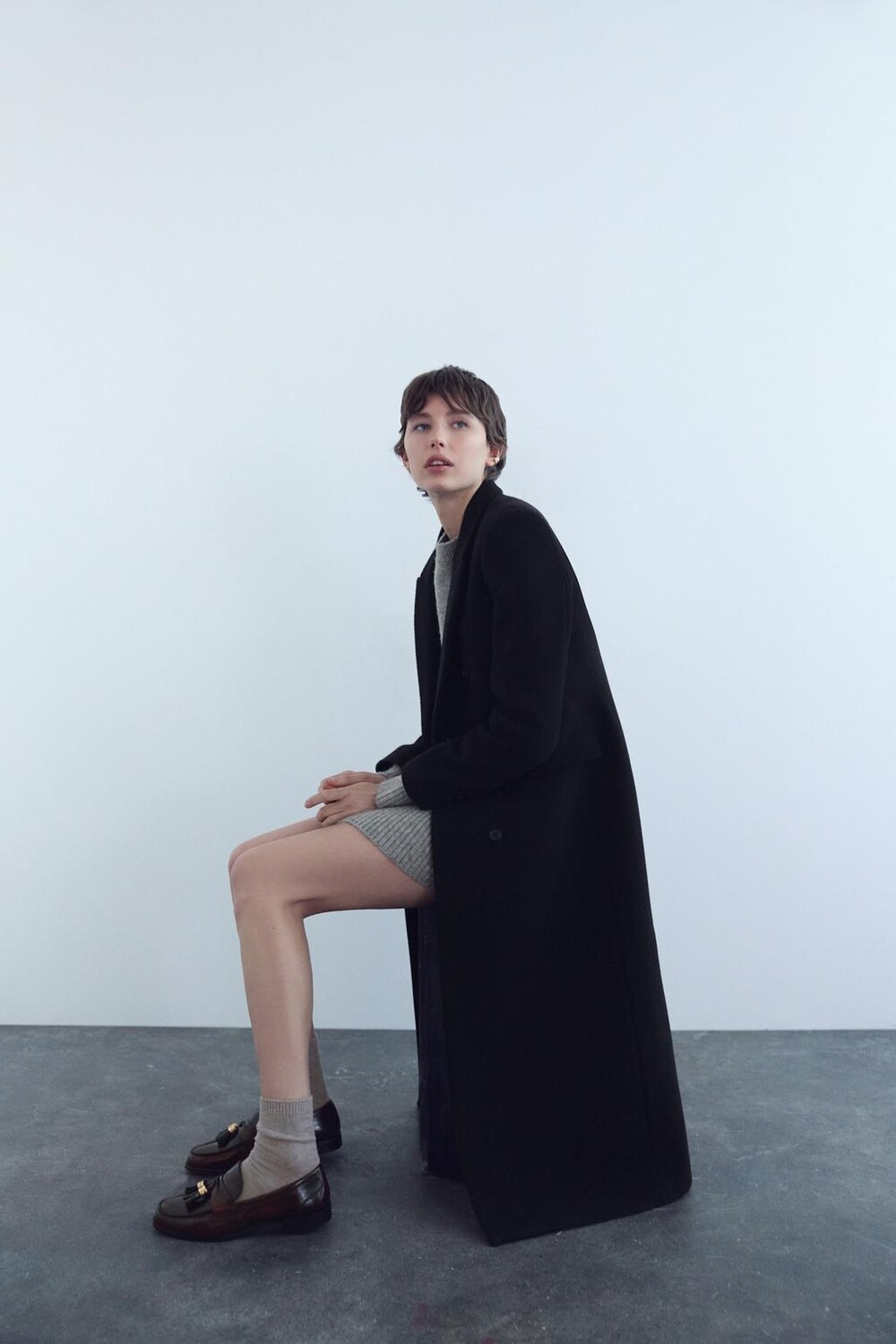 

Лоферы с кистками ZARA, бордовый красный