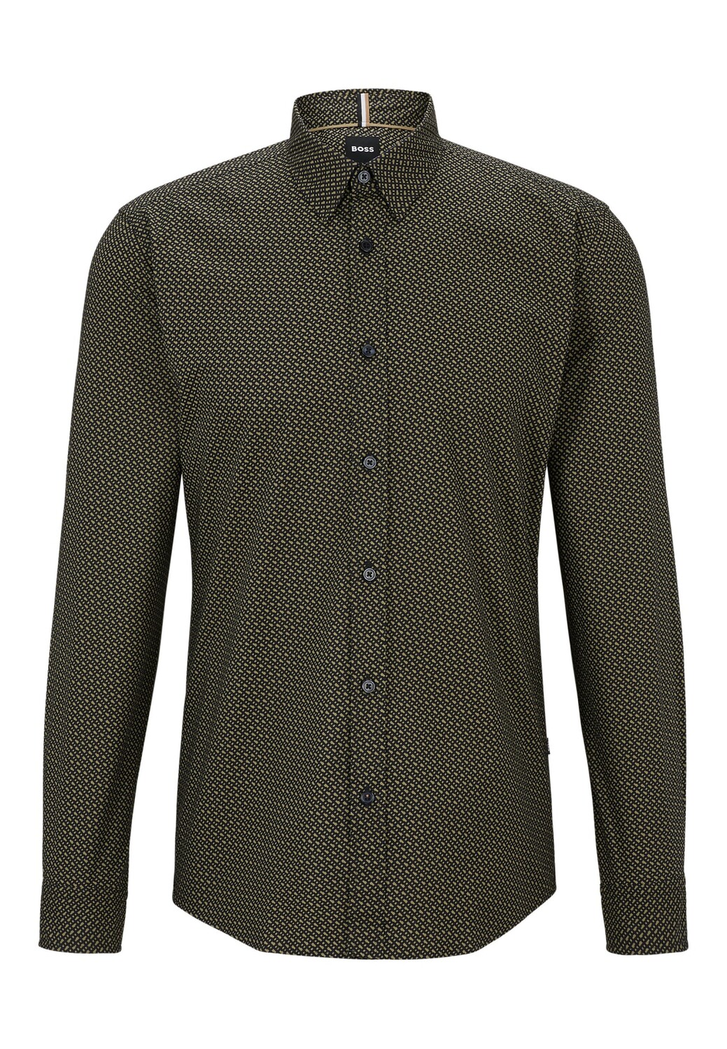 

Рубашка BOSS S-ROAN-KENT-C1-233 Slim Fit, темно-зеленый