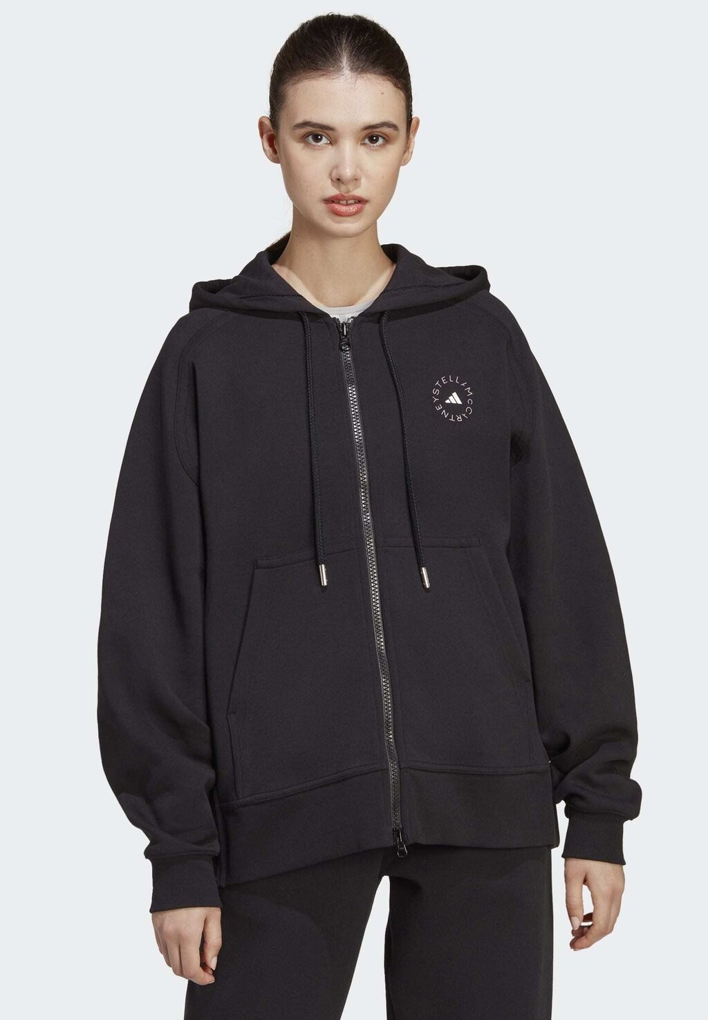 

Толстовка на молнии adidas by Stella McCartney, черно-белый, Черный