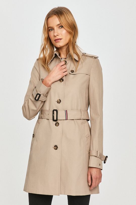

Тренч Tommy Hilfiger, серый