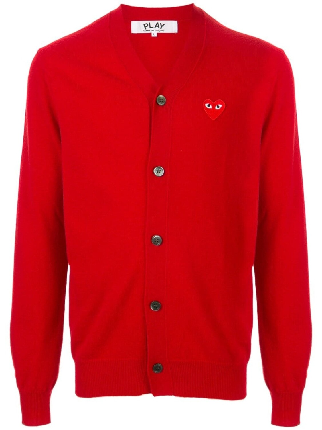 

Кардиган с вышитым логотипом Comme Des Garçons Play, красный