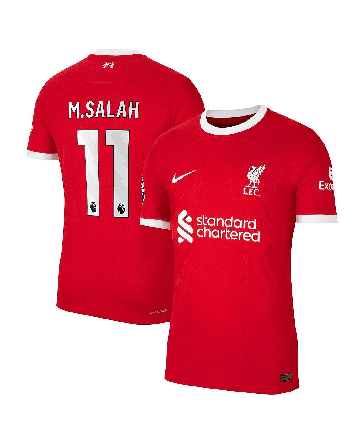 

Мужская футболка Red Liverpool 2023/24 Мохамеда Салаха, домашняя аутентичная футболка игрока Nike