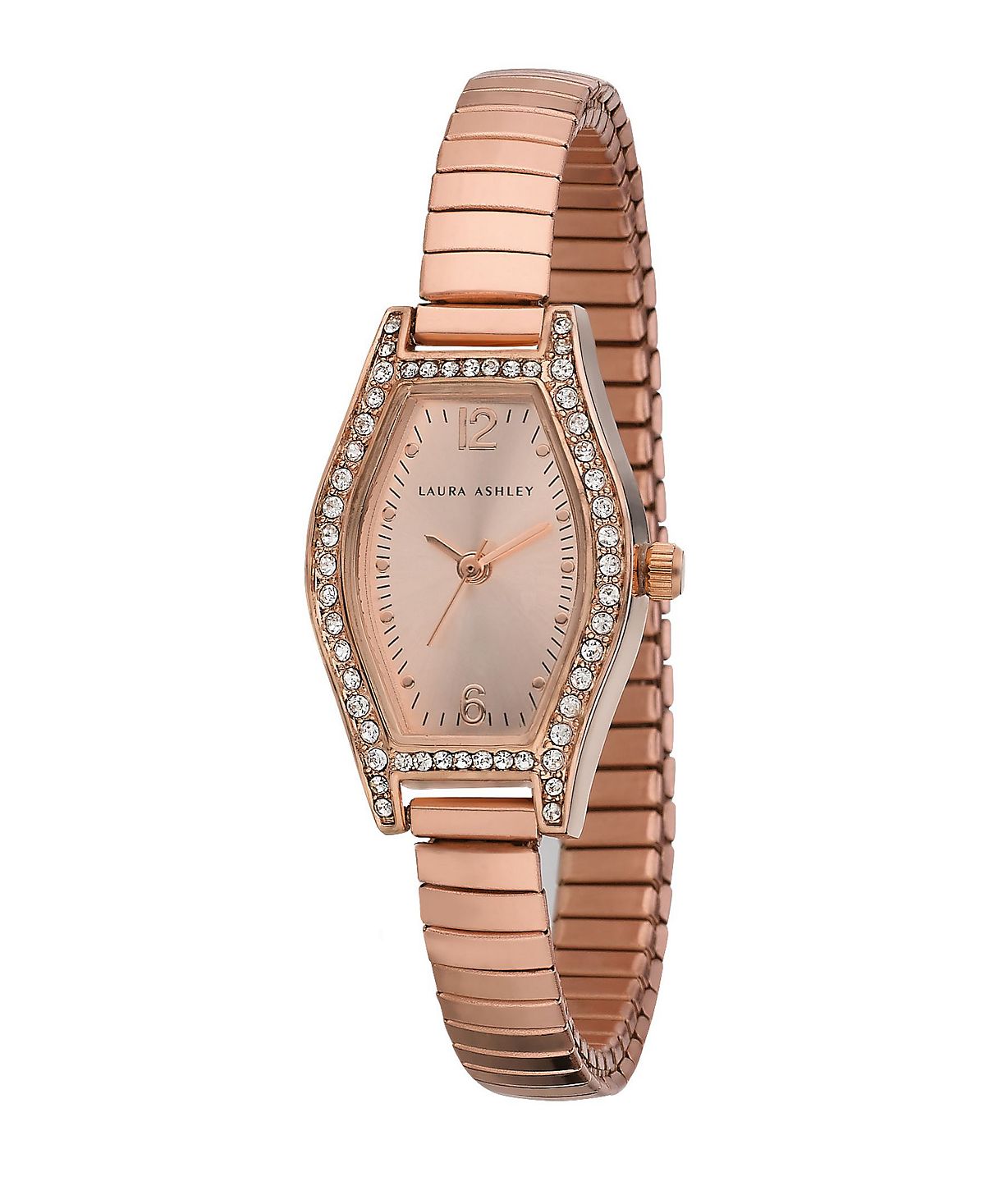 цена Женские часы из розового золота с расширяемым браслетом Laura Ashley, золотой