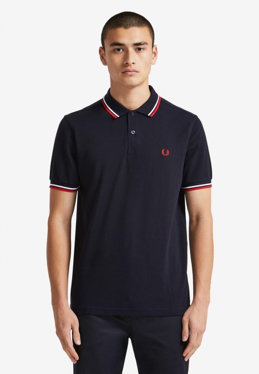 Поло Fred Perry, темно-синий футболка поло fred perry plain темно синий