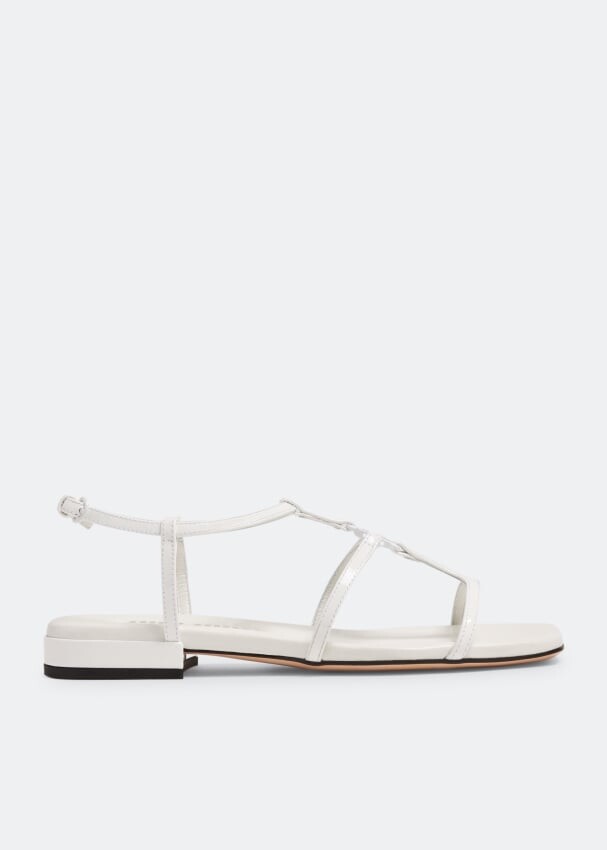 

Сандалии Miu Miu Patent Leather, белый