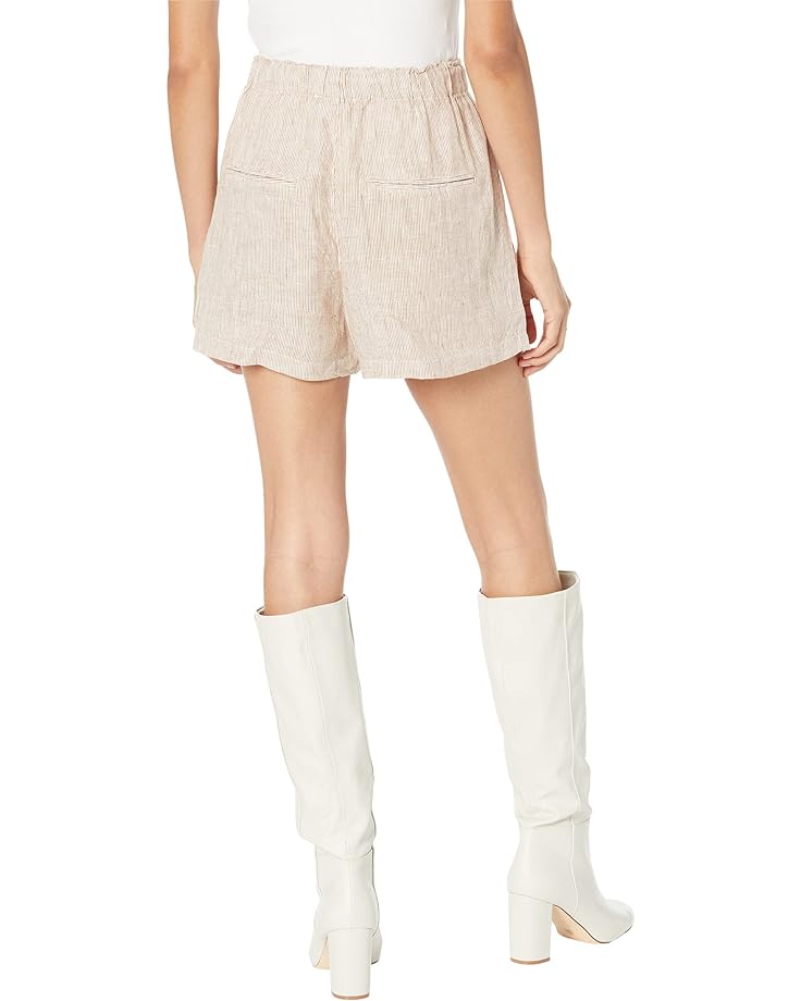 Шорты MANGO Linen Shorts, коричневый шорты xcvi wearables quincy cotton linen shorts