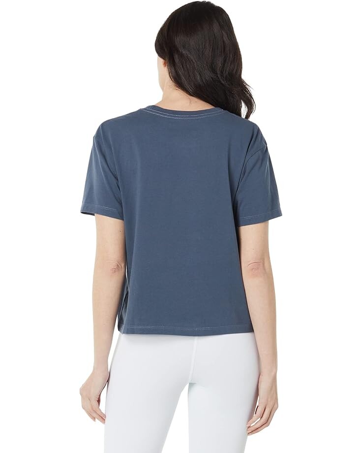 

Футболка Life is Good Short Sleeve Boxy Crusher Tee, цвет Darkest Blue 2