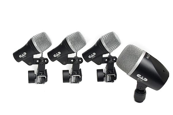 комплект микрофонов cad stage4 4pc drum microphone pack Комплект микрофонов CAD Stage4 4pc Drum Microphone Pack