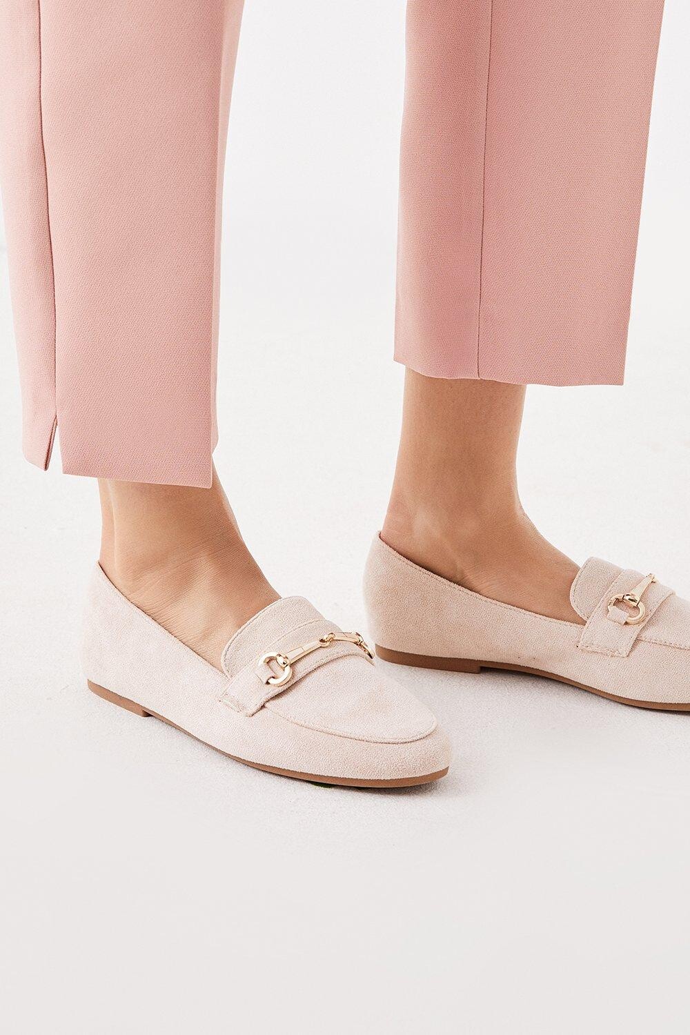 

Лоферы Lily с круглым носком и отделкой Dorothy Perkins, розовый