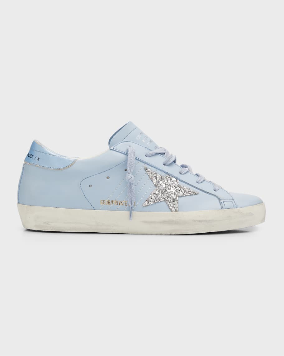 

Кожаные низкие кеды с блестками Superstar Golden Goose