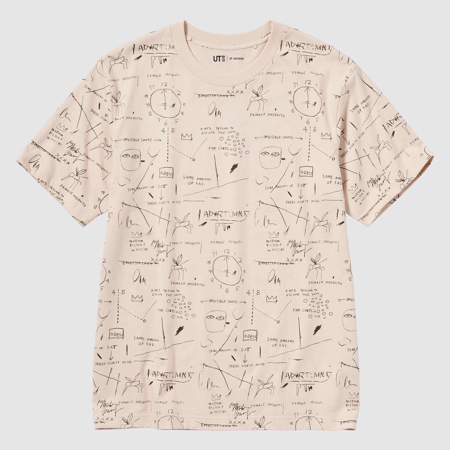 

Футболка Uniqlo Ut Archive Ny Pop Art с графикой, бежевый