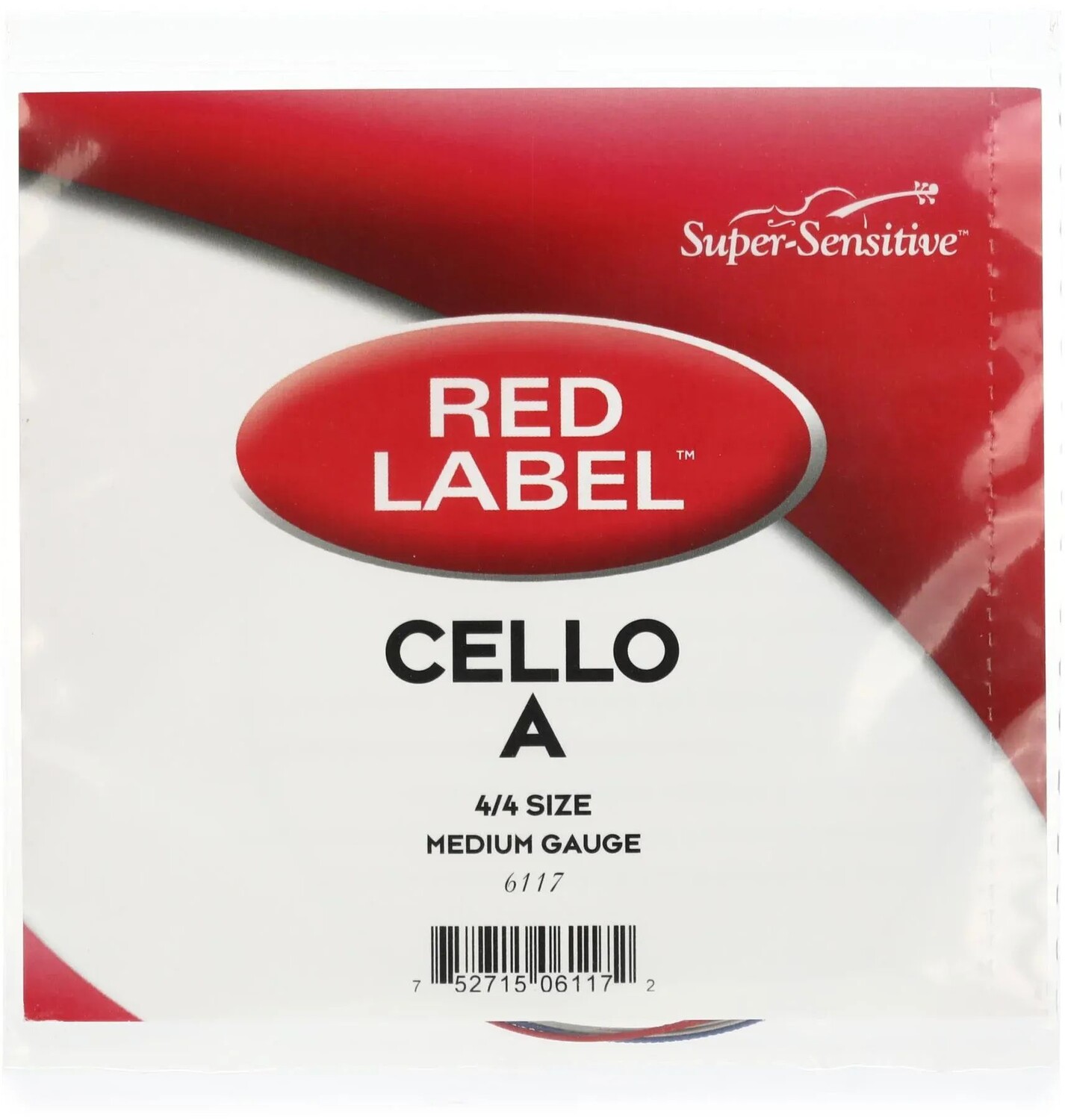

Струна A для виолончели Super-Sensitive 6117 Red Label — размер 4/4