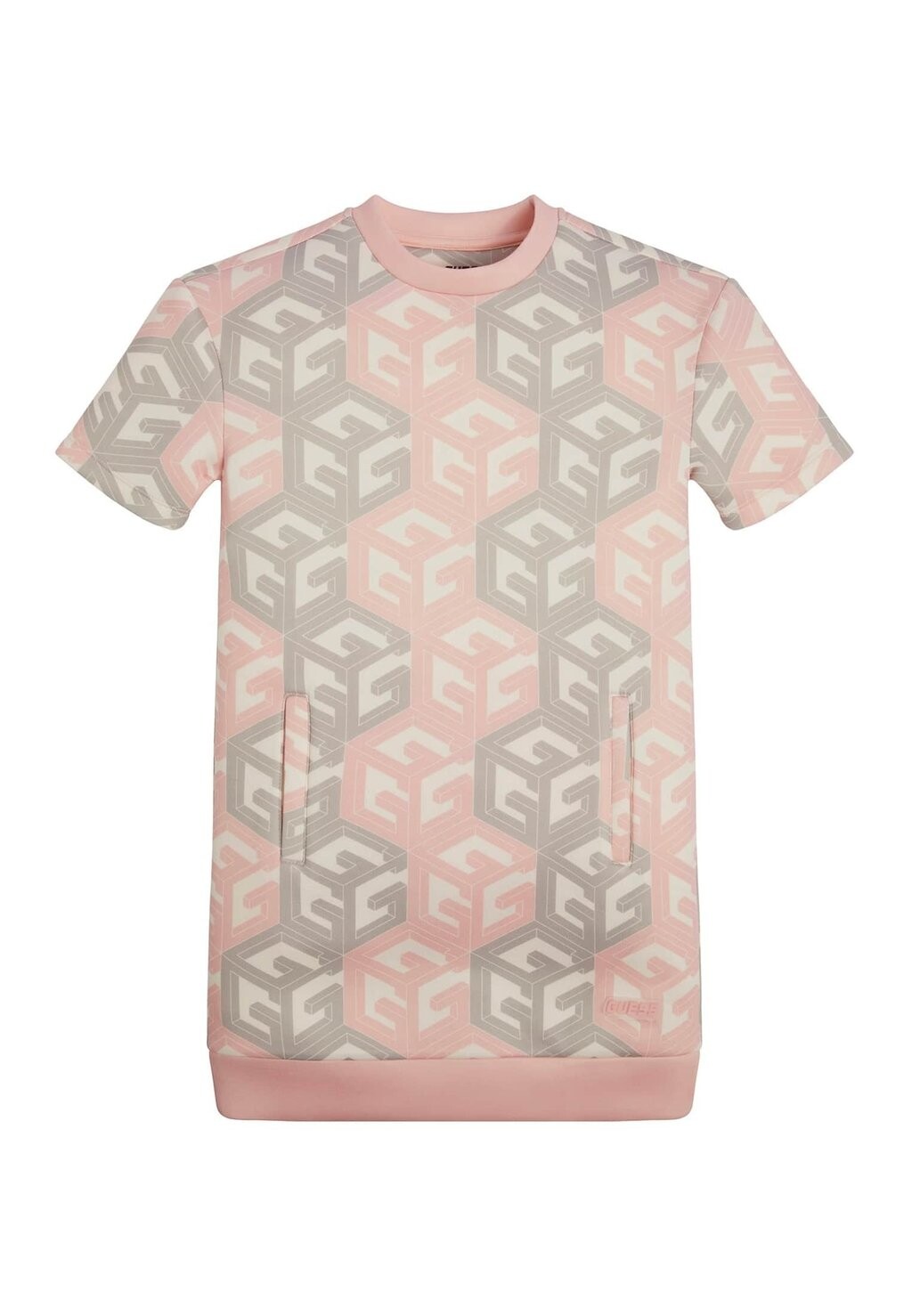 

Повседневное платье MIT ALLOVER-G-CUBE-LOGO Guess, цвет rose