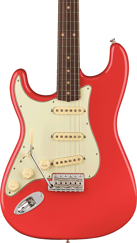 Электрогитара Fender American Vintage II 1961 Left-Handed Strat, Fiesta Red w/ Hard Case электрогитара fender american vintage ii 1961 stratocaster left handed fiesta red