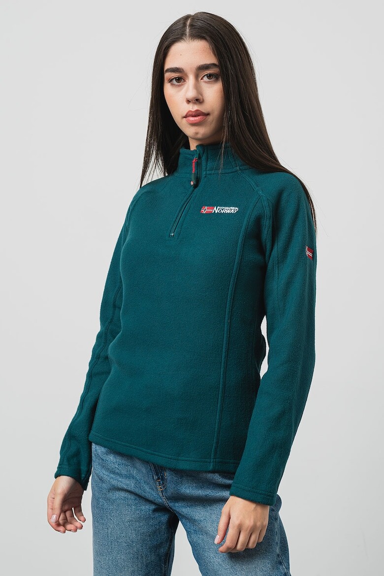 

Короткая флисовая толстовка на молнии Geographical Norway, зеленый