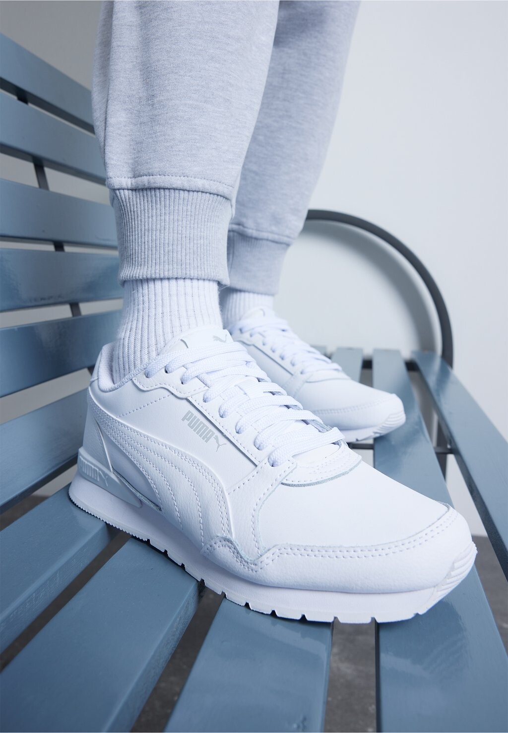 

Низкие кроссовки Runner Jr Unisex Puma, белый