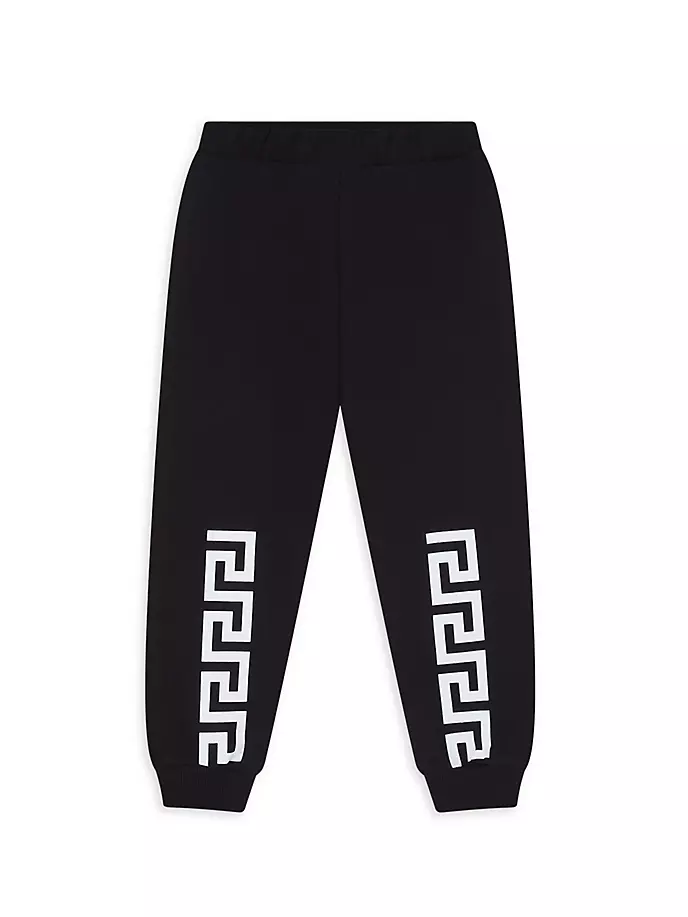 

Спортивные брюки-джоггеры с логотипом Little Boy's & Boy's Versace, черный