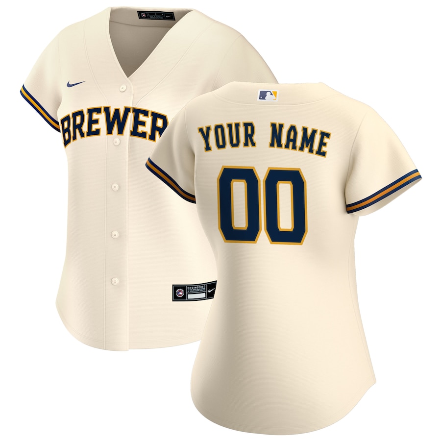 

Джерси Nike Milwaukee Brewers, кремовый